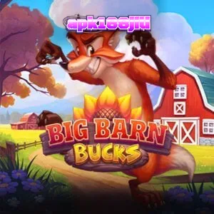 Tampilan visual slot Big Barn Bucks dengan tema peternakan